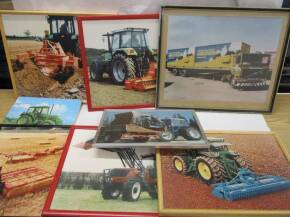 Qty framed images trucks, lorries etc