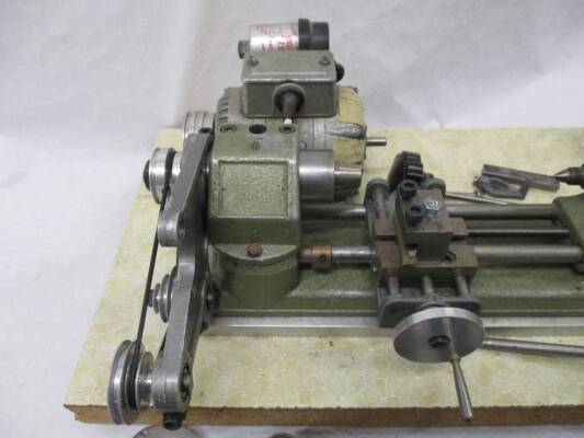 Modelmakers lathe (240v) c/w accessories inc' collet set