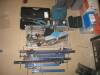 Sash cramps (7), scabre saw, jig saw, mitre saws, router bits etc