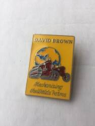 Enamel David Brown tractor badge