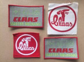 Claas master mechanic and Claas logo patches