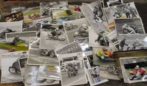 Motorcycle racing images from the full face helmet era, clubman & professional events, much annotation