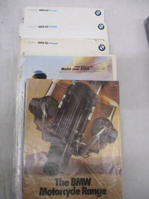 BMW press packs & brochures 1980s/90s