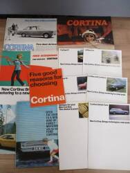 Ford Cortina car brochures, good qty, 1960s/70s