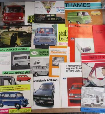 UK Commercial van brochures 1960s/70s, good qty