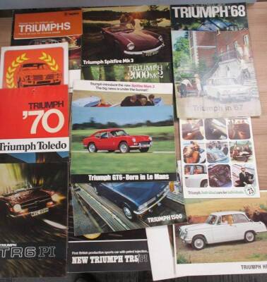 Triumph car brochures, 1960s/70s (17)
