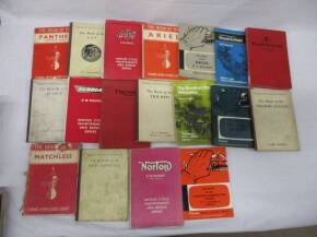 Pitman's Motorcyclist's Library and related volumes, Panther, AJS, Enfield, Rudge etc (18)