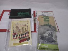 Sidecar brochures 1930s-80s, a ring binder of 25 items