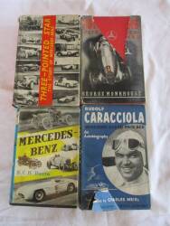 Mercedes-Benz by SCH Davis, Rudolf Caraciolla Mercedes Grand Prix Ace, Motor Racing with Mercedes-Benz by Monkhouse, Three Pointed Star by Moncrieff (4)