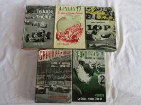 Tribute By Trophy by Rex Hays, Atalanta; Women As Racing Drivers by SCH Davis, The Racing Driver by Jenkinson, Grand Prix Racing Facts & Figures; 2 vol's 1952 and 63