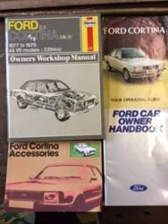 Ford Cortina MkIV Haynes Owners Manual, Owners Handbook, Cortina Operating Guide and Accessories pamphlets