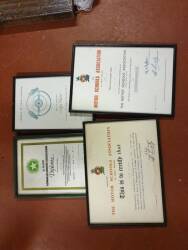 Framed and glazed advanced driver certificates inc' Motor Schools Association