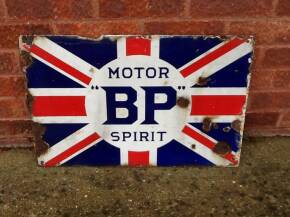 Motor BP Spirit, a 'union jack' enamel sign