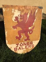 Wooden Jones Baler Sign 32x24ins