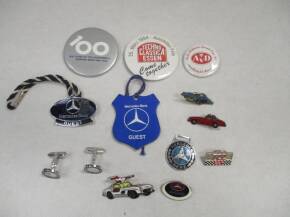 Mercedes-Benz lapel badges, pin badges, cuff links etc