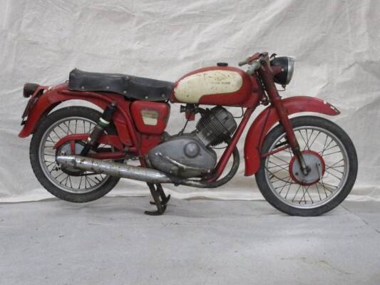 1957 175cc Moto Guzzi Lodola MOTORCYCLEReg. No. 510 XVDFrame No. LBM39Engine No. LBM55A recently imported machine that has now been UK registered and is presented in 'straight from the Italian shed' condition. Appearing to be complete, the vendor describe