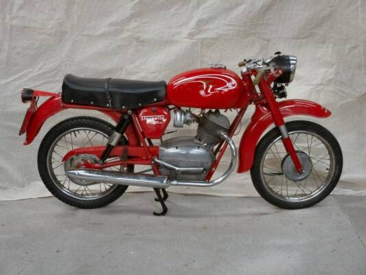 1964 125cc Moto Guzzi Stornello MOTORCYCLE Reg. No. LKK 141B Frame No. 2115 Engine No. N 08IS Owned for several years as a part restored machine which has now been finished but is stated to require fettling. The vendor informs us that the Stornello runs,