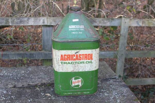 Agricastrol Tractor Oil, pyramid top 5 gallon can