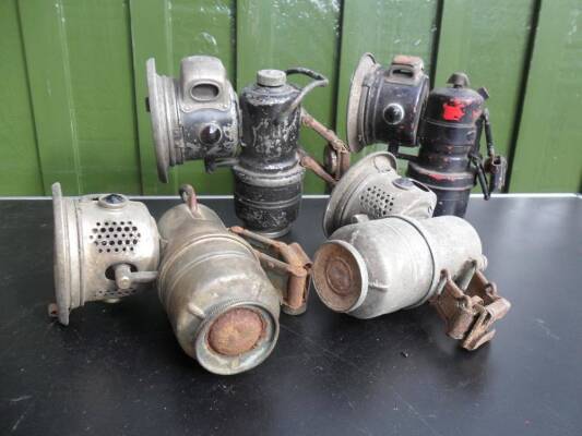 Bicycle gas lamps for restoration