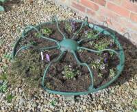 A large mexican hat pig feeder/planter with dividers