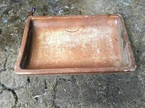 3no. uncommon earthenware troughs (Salopian Eng)