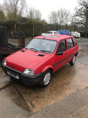 1994 1118cc Rover Metro (6,500 Miles Only) Reg. No. L58 RMF Chassis No. SAXXPDWEBAD875923 This remarkable time warp Metro has only covered 6,500 miles in its 25 year life and since 2003 has only ever moved from Cambourn to Bourne (cambridgeshire) for its