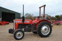 1984 MASSEY FERGUSON 230 3cylinder diesel TRACTOR Reg. No. A474 SAV Serial No. 535706 Fitted with ROPS, front weights, rear linkage, top link and supplied new by FA. Standen & Sons. A one owner tractor with only 560 hours, having formerly worked on a crop