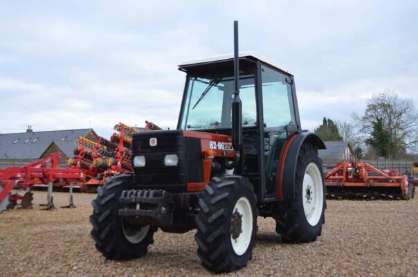 1995 FIAT DT62-86 diesel TRACTOR Reg. No. N880 DWL Serial No. 001054196 Fitted with front weights, rear linkage, drawbar and top link. A one owner machine having previously worked on a crop science unit and clocked only 439 hours. A very original example