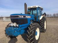 1989 FORD TW-35 6cylinder diesel TRACTOR Serial No. A917249 Fitted with front weights and Q cab on 20.8-38 rear and 16.9-38 front wheels and tyres. Consigned from Denmark and it is hoped a Danish registration certificate will be available by sale day.