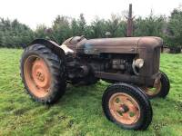1955 FORDSON Major 4cylinder diesel TRACTOR Fitted with a side belt pulley, rear linkage and swinging drawbar. Stated by the vendor to be in excellent untouched original condition.