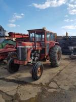 1960s MASSEY FERGUSON Super 90 diesel TRACTOR Serial No. SNW812366 Fitted with a cab, PAVT rear wheel rims, rear linkage and in American specification.
