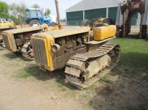 CATERPILLAR D2 4cylinder diesel CRAWLER TRACTOR Serial No. 3J6641SP Complete with petrol donkey engine and swinging drawbar, an earlier repainted example