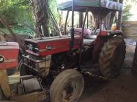 1967 MASSEY FERGUSON 135 Multi-Power 3cylinder diesel TRACTOR Reg. No. SRT 410F Serial No. 101001 Fitted with an Exmoor safety cab frame, rear linkage, drawbar and loader frame.