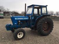 FORD 7000 diesel TRACTOR Serial No. B188527 Fitted with 18.4-34 rear and 11.5/80-15.3 front wheels and tyres, Hara cab, missing doors and sunroof and Load Monitor.