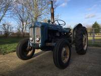 1958 FORDSON Dexta 3cylinder diesel TRACTOR Reg. No. 8508 VF Serial No. 1483367 Fitted with rear linkage and drawbar. HPI checks show an active registration number but no documentation are available. Purchased from Cheffins some 10 years ago and used annu