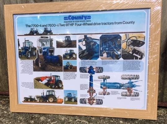 County tractor poster