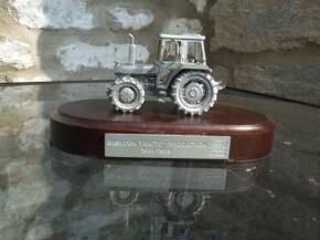 Ford 6610 AP cab pewter tractor model, commemorating the 25th anniversary of tractor production at the Basildon Plant in Essex.