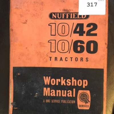 Nuffield tractor 10/42 & 10/60 workshop repair manual