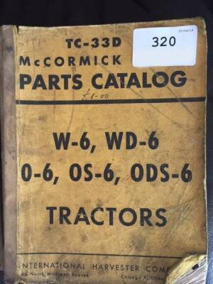 McCormick International tractor W6, WD6, O6, OS6, ODS6 parts manual