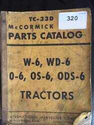 McCormick International tractor W6, WD6, O6, OS6, ODS6 parts manual