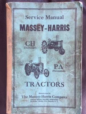 Massey Harris Challenger and Pacemaker Tractor Service Manual