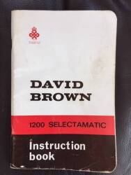 David Brown 1200 tractor operators manual