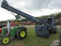 MERCER 4cylinder petrol/paraffin TRACTOR CRANE Based on a Case LA with a solid industrial tyres