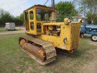 CATERPILLAR D5 diesel CRAWLER TRACTOR Serial No. 62J936 Fitted with a cab, lights, rear hydraulics and swinging draw bar.