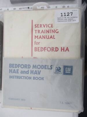 Bedford HA van workshop manuals and owners instruction book 1973