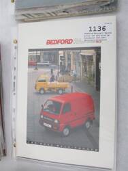 Bedford/Vauxhall Rascal micro van and pick up brochures and info showing conversions available 1985-93