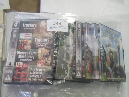 Tractors of Yesteryear, Fred Dibnah, Steam etc, 9 DVD's