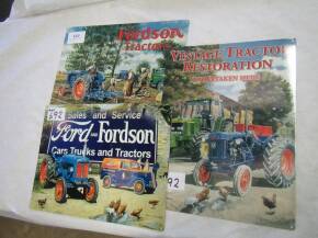 3no. Fordson printed tin signs