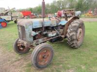 FORDSON Major 4cylinder diesel TRACTOR Fitted with good solid tinwork, no rot, front grilles and lights. One family owner from new.