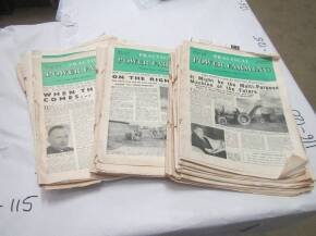 Qty Practical Farming newspapers (1950s)